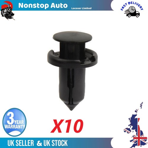 10x bumper trim clips - 10x, plastic