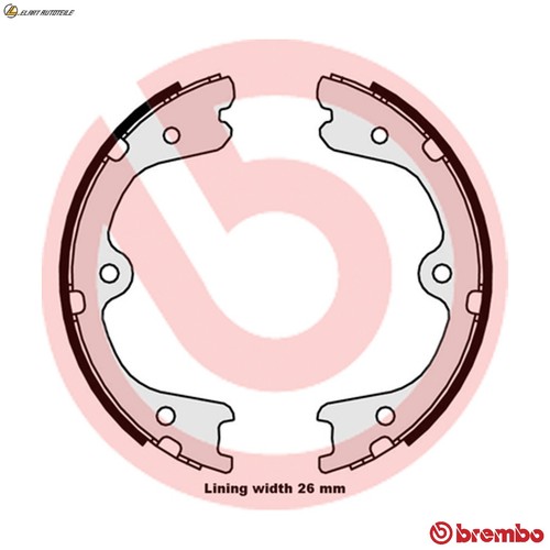 Brake shoe set parking - brake,