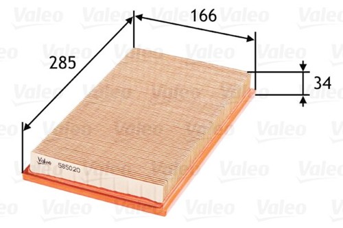 Valeo air filter for fiat - valeo,