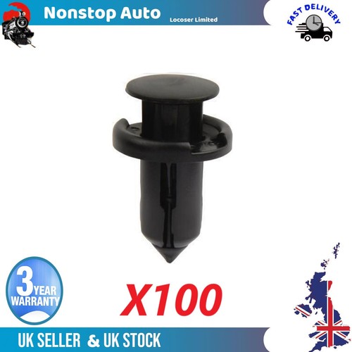 100x bumper trim clips - 100x, plastic