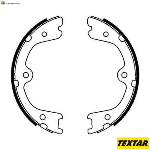 Brake shoe set parking - set,