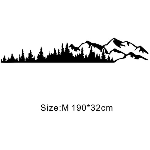 Tree mountain forest decal - tree,