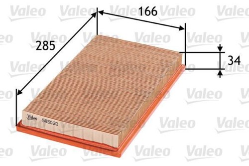 Valeo air filter for - filter, ldv